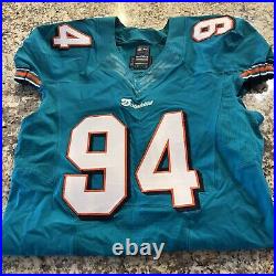 2012 Randy Starks Miami dolphin game issued Jersey 46+6 length