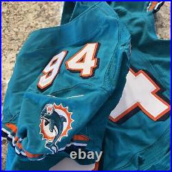 2012 Randy Starks Miami dolphin game issued Jersey 46+6 length