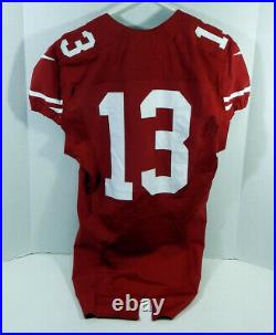 2012 San Francisco 49ers #13 Game Issued Red Jersey 42 DP15615