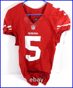 2012 San Francisco 49ers #5 Game Issued Red Jersey 38 DP35657