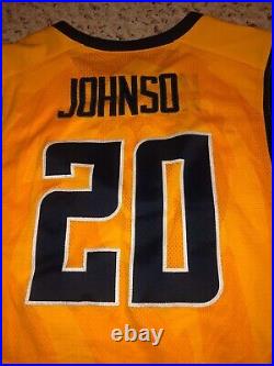 2013-14 Jordan California Bears #20 Johnson Team Issued Game Basketball Jersey