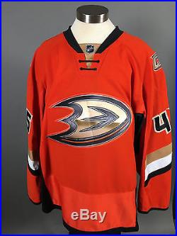 2013-14 Sami Vatanen Anaheim Ducks Game Issued Orange Stadium Series Jersey