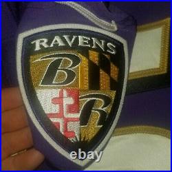 2013 Game Issued/Worn Nike Baltimore Ravens Gray Jersey Size 42 Super Bowl Year