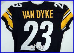 2013 Pittsburgh Steelers DeMarcus Van Dyke #23 Game Issued Black Jersey 40 86