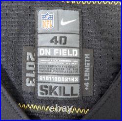 2013 Pittsburgh Steelers DeMarcus Van Dyke #23 Game Issued Black Jersey 40 86
