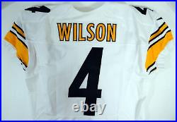 2013 Pittsburgh Steelers Wilson #4 Game Issued White Jersey 44 DP21205