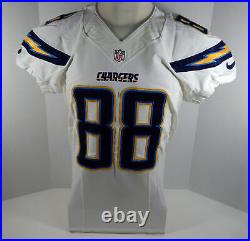 2013 San Diego Chargers David Johnson #88 Game Issued White Jersey