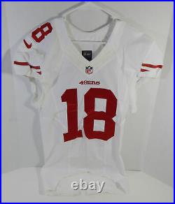 2013 San Francisco 49ers #18 Game Issued White jersey DP16506