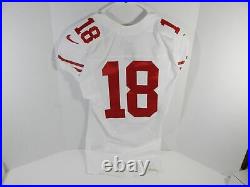 2013 San Francisco 49ers #18 Game Issued White jersey DP16506