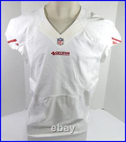 2013 San Francisco 49ers Blank # Game Issued White Jersey 46 98