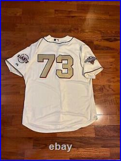 2013 Sf Giants Game Issued Worn World Series Celebration Gold Jersey Mlb Holo