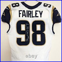 2013 St. Louis Rams Nike Team Issued Nick Fairley Autographed Jersey #98 Pro Cut