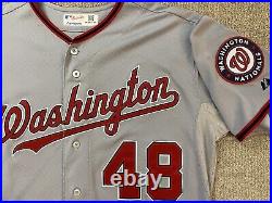 2013 Washington Nationals Ross Detwiler Issued Game Jersey