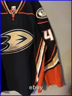 2014-15 Anaheim Ducks Game Issued Pro Cut Jersey Size 58 Colby Robak