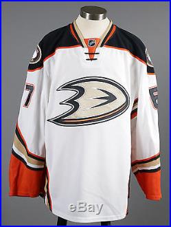 2014-15 Rickard Rakell Anaheim Ducks PLAYOFF Game Issued Away White Jersey