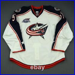 2014-15 Sonny Milano Columbus Blue Jackets Game Issued NHL Hockey Jersey Size 54