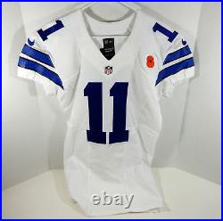 2014 Dallas Cowboys Cole Beasley #11 Game Issued White Jersey London Poppy