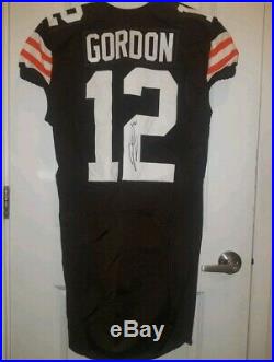 2014 Game Issued Signed Nike Cleveland Browns Josh Gordon Jersey Size 40 PSA/DNA