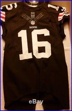 2014 Josh Cribbs Game Used Issued Jersey Cleveland Browns Very Rare Kent State