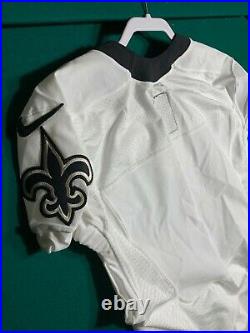 2014 New Orleans Saints Team Issued BLANK Nike Flywire Game Model Jersey Size42