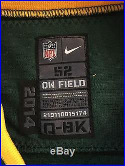 2014 Nike Team Game Issued Aaron Rodgers Green Bay Packers MVP Jersey