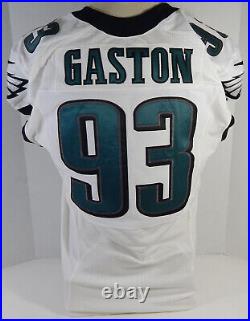 2014 Philadelphia Eagles Gregory Gatson #93 Game Issued White Jersey 48+4 702
