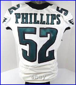 2014 Philadelphia Eagles Jason Phillips #52 Game Issued White Jersey 44 DP29204