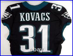 2014 Philadelphia Eagles Jordan Kovacs #31 Game Issued Black Jersey 42 DP23011