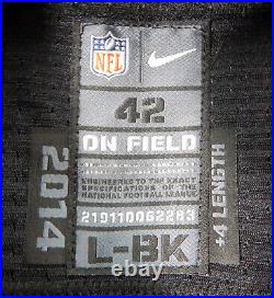 2014 Philadelphia Eagles Jordan Kovacs #31 Game Issued Black Jersey 42 DP23011