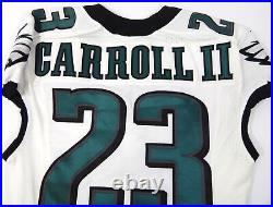 2014 Philadelphia Eagles Nolan Carroll #23 Game Issued White Jersey 40 DP29177