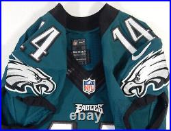 2014 Philadelphia Eagles Riley Cooper #14 Game Issued Green Jersey 42+2 672