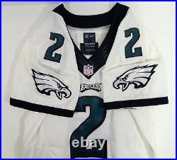 2014 Philadelpia Eagles Matt Barkley #2 Game Issued White Jersey 42 DP28569