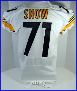2014 Pittsburgh Steelers Snow #71 Game Issued White Jersey 46 DP21169