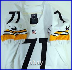 2014 Pittsburgh Steelers Snow #71 Game Issued White Jersey 46 DP21169