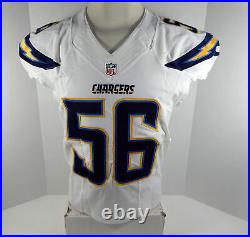 2014 San Diego Chargers Donald Butler #56 Game Issued White Jersey