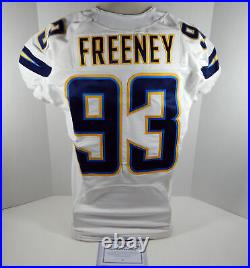 2014 San Diego Chargers Dwight Freeney #93 Game Issued White Jersey SDC00044