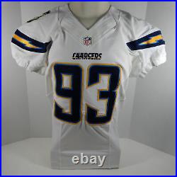 2014 San Diego Chargers Dwight Freeney #93 Game Issued White Jersey SDC00044
