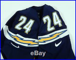 2014 San Diego Chargers Ryan Mathews # 24 Game Issued Navy Jersey AA0016861