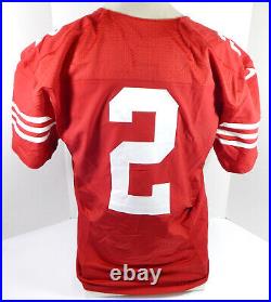 2014 San Francisco 49ers Blaine Gabbert #2 Game Issued Red Jersey 44 DP29031
