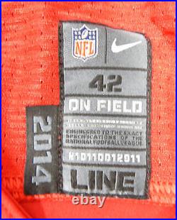 2014 San Francisco 49ers Desmond Bishop #44 Game Issued Red Jersey 42 84