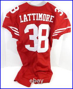 2014 San Francisco 49ers Marcus Lattimore #38 Game Issued Red Jersey 44 DP26916