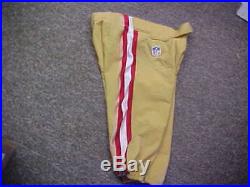 2015-16 NFL San Francisco 49ers Game Worn/Team Issued Nike Football Pants Sz 32