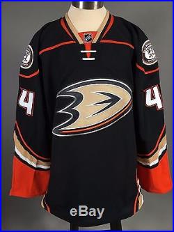 2015-16 Nate Thompson Anaheim Ducks Game Issued Home Black Jersey Set #2