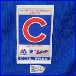 2015 Chicago Cubs Junior Lake #21 Game Game Issued Batting Practice Jersey 17