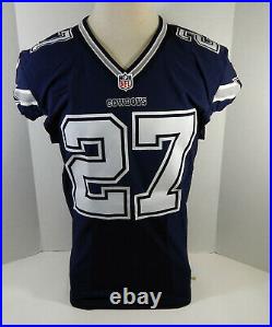 2015 Dallas Cowboys J. J. Wilcox #27 Game Issued Navy Jersey 44 DP16992