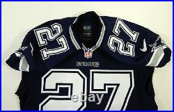 2015 Dallas Cowboys J. J. Wilcox #27 Game Issued Navy Jersey 44 DP16992
