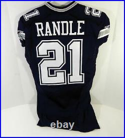 2015 Dallas Cowboys Joseph Randle #21 Game Issued Navy Jersey 40 DP15575