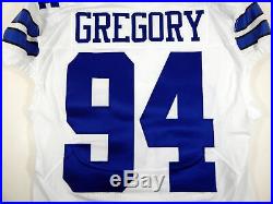 2015 Dallas Cowboys Randy Gregory #94 Game Issued White Jersey DAL00256