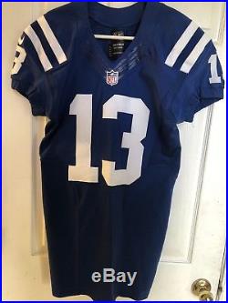 2015 Indianapolis Colts TY Hilton Autod Game Issued Jersey