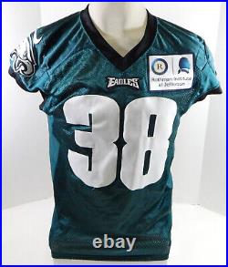 2015 Philadelphia Eagles #38 Game Issued Green Practice Jersey Name Plate R 48 8